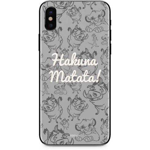 Disney The Lion King Hakuna Matata iPhone X Skin
