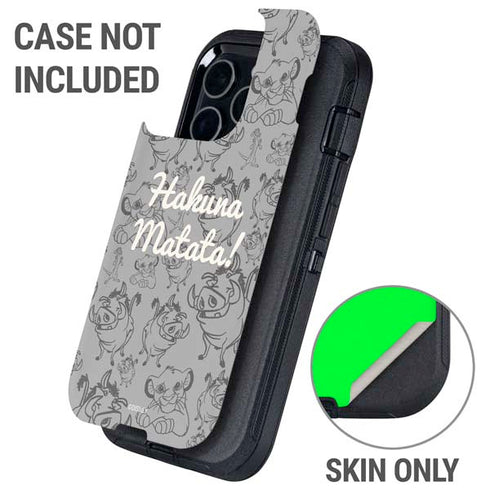 Disney The Lion King Hakuna Matata Otterbox Defender iPhone Skin