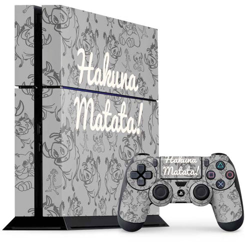 Disney The Lion King Hakuna Matata PS4 Console and Controller Bundle Skin
