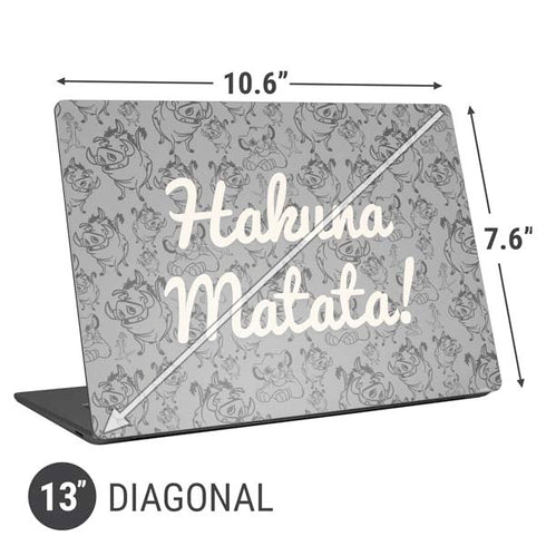 Disney The Lion King Hakuna Matata Universal Laptop 13in (10.6 x 7.6in) Skin