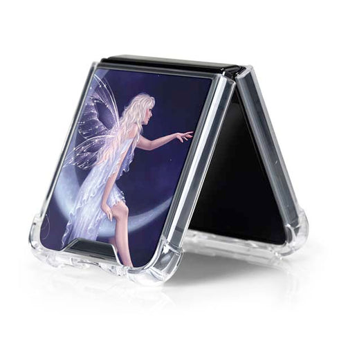 Half Moon Fairy by Rachel Anderson Galaxy Z Flip5 5G Clear Case