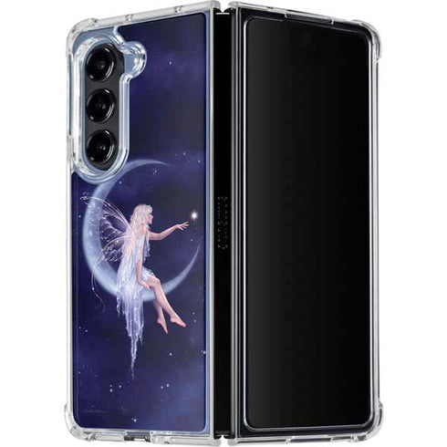 Half Moon Fairy by Rachel Anderson Galaxy Z Fold5 5G Clear Case