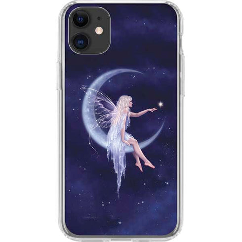 Half Moon Fairy by Rachel Anderson iPhone 11 Clear Case