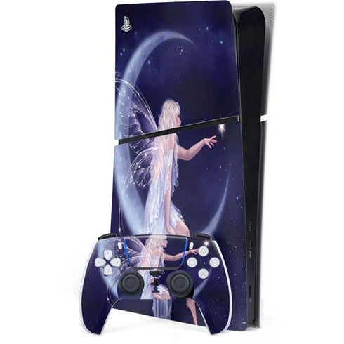 Half Moon Fairy by Rachel Anderson PS5 Slim Digital Edition Console Skin