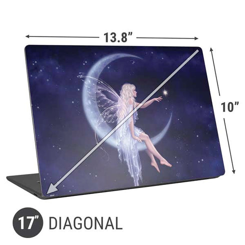 Rachel Anderson Half Moon Fairy Universal Laptop 17in (13.8 x 10in) Skin