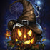 Halloween Cat and Jack O Lantern Pumpkin by Sarah Richter Dell Alienware Skin