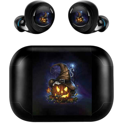 Halloween Cat and Jack O Lantern Pumpkin by Sarah Richter Amazon Echo Buds Skin