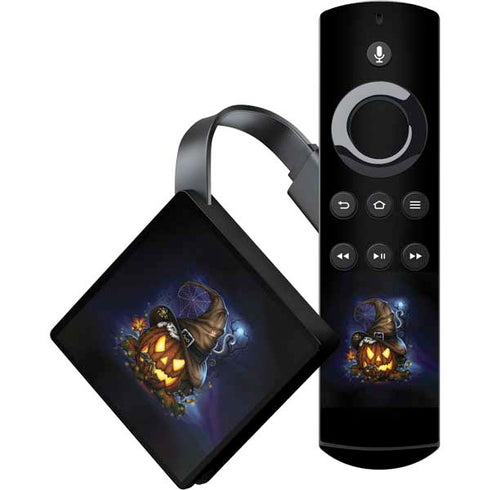 Halloween Cat and Jack O Lantern Pumpkin by Sarah Richter Amazon Fire TV Skin