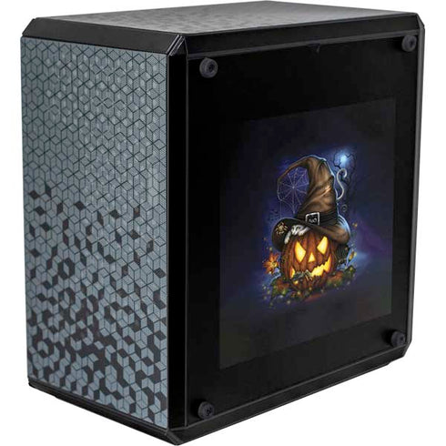Halloween Cat and Jack O Lantern Pumpkin by Sarah Richter Cooler Master MasterBox Q300L Mini Tower Skin
