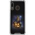 Halloween Cat and Jack O Lantern Pumpkin by Sarah Richter Galaxy A30 Clear Case