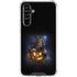 Halloween Cat and Jack O Lantern Pumpkin by Sarah Richter Galaxy A54 5G Clear Case