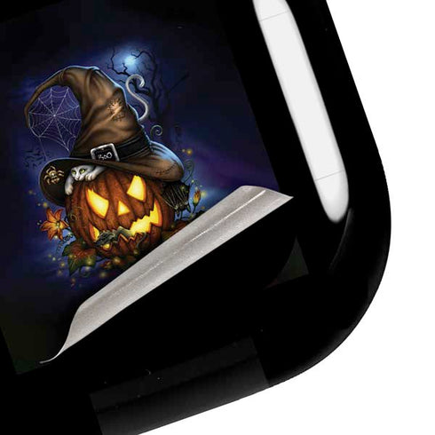 Halloween Cat and Jack O Lantern Pumpkin by Sarah Richter Galaxy Buds Pro Skin