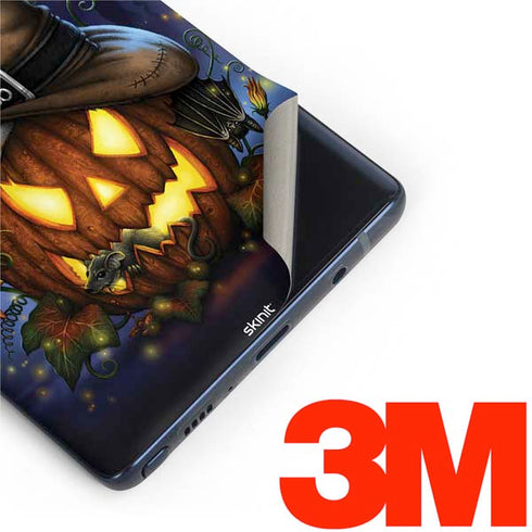 Halloween Cat and Jack O Lantern Pumpkin by Sarah Richter Galaxy Note 9 Skin