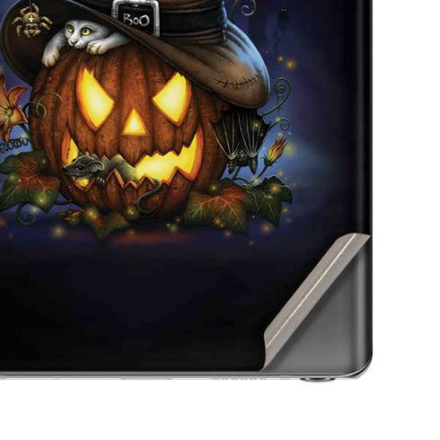 Halloween Cat and Jack O Lantern Pumpkin by Sarah Richter Galaxy Note20 5G Skin