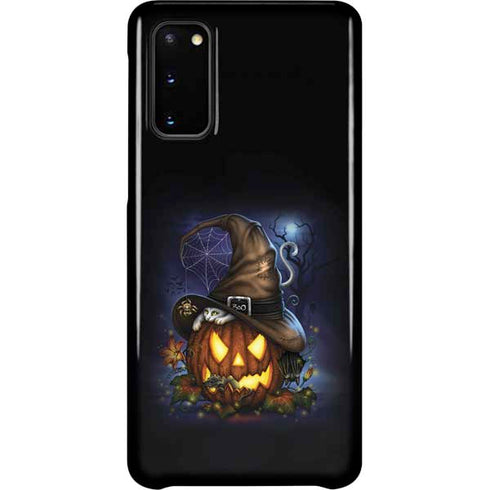 Halloween Cat and Jack O Lantern Pumpkin by Sarah Richter Galaxy S20 Lite Case