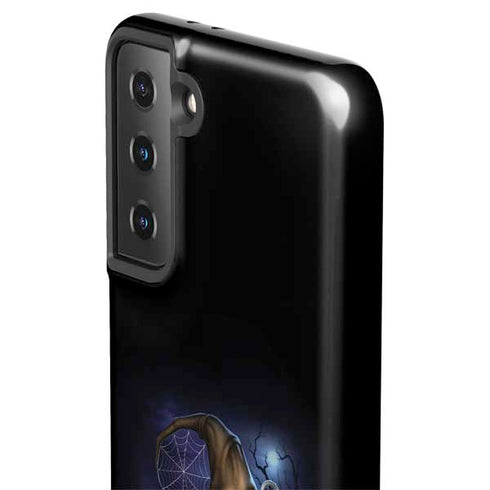 Halloween Cat and Jack O Lantern Pumpkin by Sarah Richter Galaxy S21 FE Pro Case