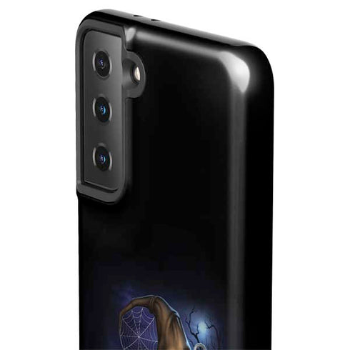 Halloween Cat and Jack O Lantern Pumpkin by Sarah Richter Galaxy S21 Plus 5G Pro Case