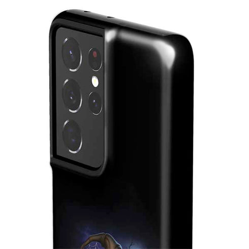 Halloween Cat and Jack O Lantern Pumpkin by Sarah Richter Galaxy S21 Ultra 5G Pro Case