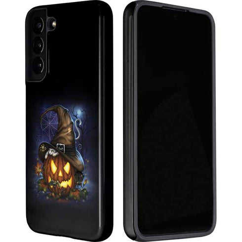 Halloween Cat and Jack O Lantern Pumpkin by Sarah Richter Galaxy S22 Pro Case