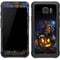 Halloween Cat and Jack O Lantern Pumpkin by Sarah Richter Galaxy S7 Active Skin