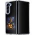 Halloween Cat and Jack O Lantern Pumpkin by Sarah Richter Galaxy Z Fold5 5G Clear Case