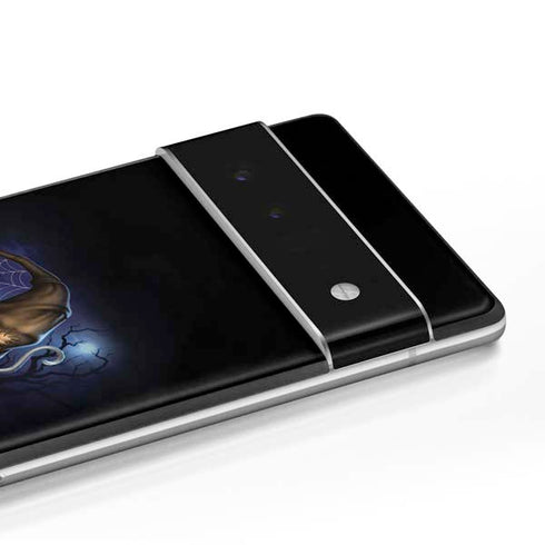 Halloween Cat and Jack O Lantern Pumpkin by Sarah Richter Google Pixel 6 Skin