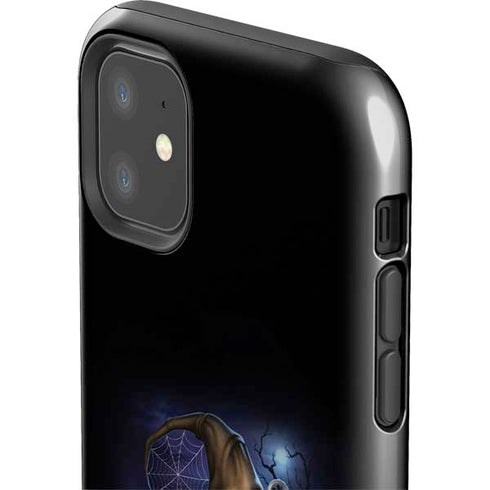 Halloween Cat and Jack O Lantern Pumpkin by Sarah Richter iPhone 11 Impact Case