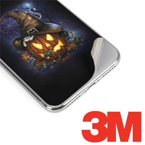 Halloween Cat and Jack O Lantern Pumpkin by Sarah Richter iPhone 11 Pro Skin
