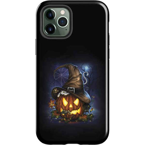 Halloween Cat and Jack O Lantern Pumpkin by Sarah Richter iPhone 12 Pro Impact Case