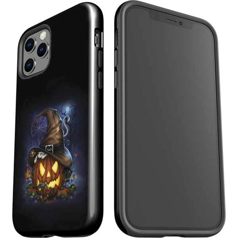 Halloween Cat and Jack O Lantern Pumpkin by Sarah Richter iPhone 12 Pro Impact Case