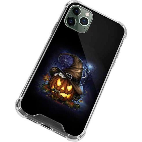 Halloween Cat and Jack O Lantern Pumpkin by Sarah Richter iPhone 12 Pro Max Clear Case