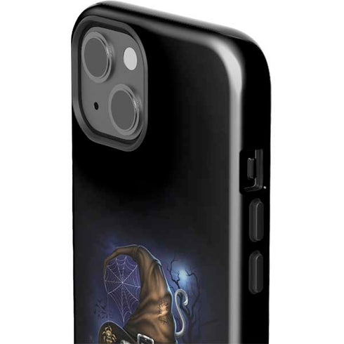 Halloween Cat and Jack O Lantern Pumpkin by Sarah Richter iPhone 13 Impact Case
