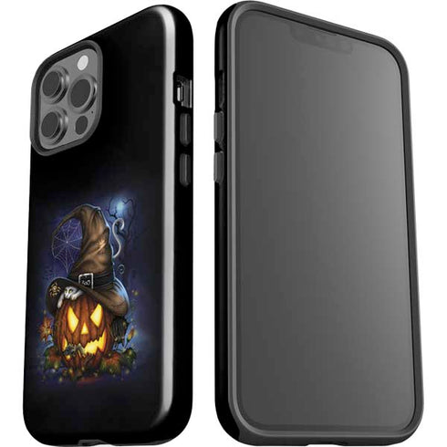 Halloween Cat and Jack O Lantern Pumpkin by Sarah Richter iPhone 13 Pro Max Impact Case