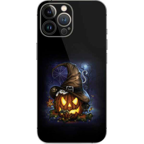 Halloween Cat and Jack O Lantern Pumpkin by Sarah Richter iPhone 13 Pro Max Skin