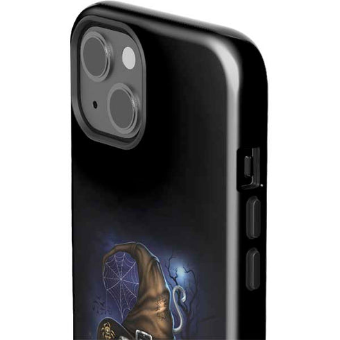Halloween Cat and Jack O Lantern Pumpkin by Sarah Richter iPhone 15 Impact Case