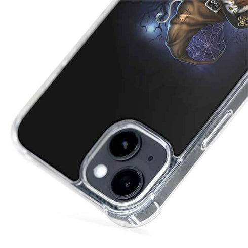 Halloween Cat and Jack O Lantern Pumpkin by Sarah Richter iPhone 14 Plus MagSafe Case