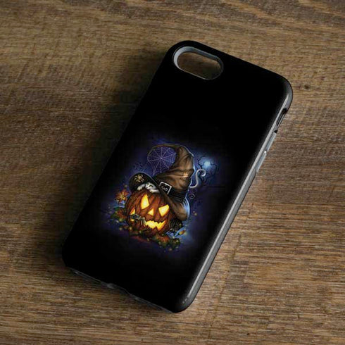 Halloween Cat and Jack O Lantern Pumpkin by Sarah Richter iPhone 8 Pro Case
