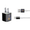 Halloween Cat and Jack O Lantern Pumpkin by Sarah Richter iPhone Charger (5W USB) Skin