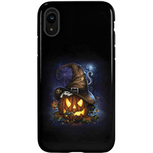 Halloween Cat and Jack O Lantern Pumpkin by Sarah Richter iPhone XR Pro Case