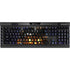 Halloween Cat and Jack O Lantern Pumpkin by Sarah Richter K95 RGB PLATINUM Mechanical Gaming Keyboard Skin