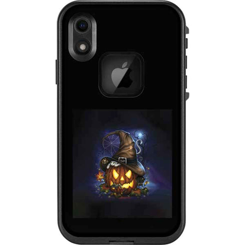 Halloween Cat and Jack O Lantern Pumpkin by Sarah Richter LifeProof Fre iPhone Skin
