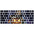 Halloween Cat and Jack O Lantern Pumpkin by Sarah Richter Magic Keyboard Skin