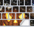 Halloween Cat and Jack O Lantern Pumpkin by Sarah Richter Magic Keyboard Skin