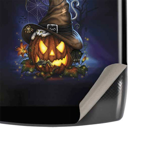 Halloween Cat and Jack O Lantern Pumpkin by Sarah Richter Motorola RAZR Skin