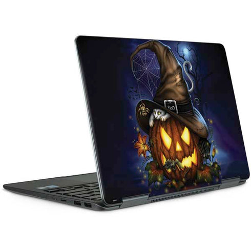 Halloween Cat and Jack O Lantern Pumpkin by Sarah Richter Notebook 9 Pro 13in (2017) Skin