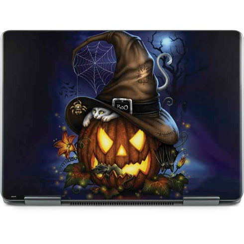 Halloween Cat and Jack O Lantern Pumpkin by Sarah Richter Notebook 9 Pro 13in (2017) Skin