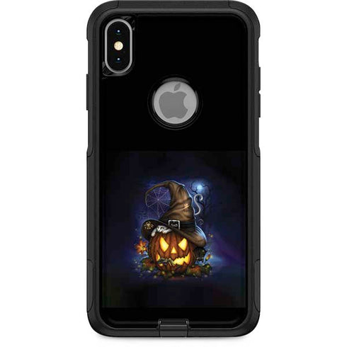 Halloween Cat and Jack O Lantern Pumpkin by Sarah Richter Otterbox Commuter iPhone Skin