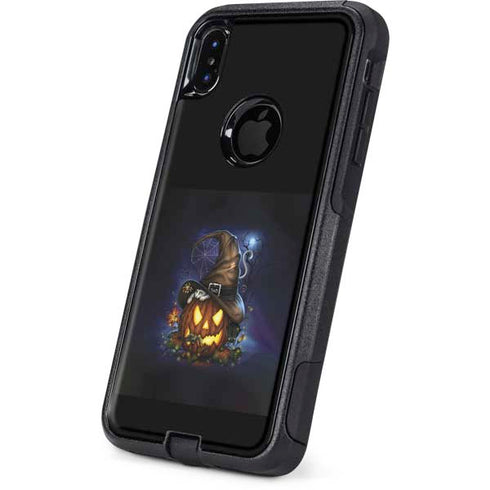 Halloween Cat and Jack O Lantern Pumpkin by Sarah Richter Otterbox Commuter iPhone Skin