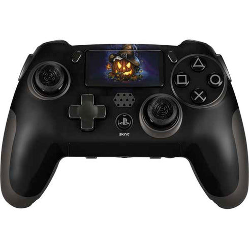 Halloween Cat and Jack O Lantern Pumpkin by Sarah Richter PlayStation Scuf Vantage 2 Controller Skin