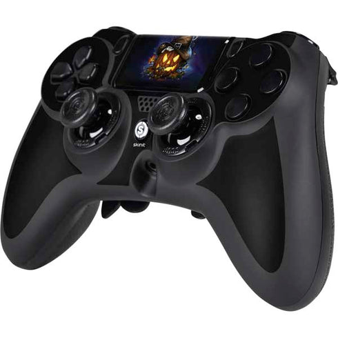 Halloween Cat and Jack O Lantern Pumpkin by Sarah Richter PS4/PC SCUF Impact Controller Skin